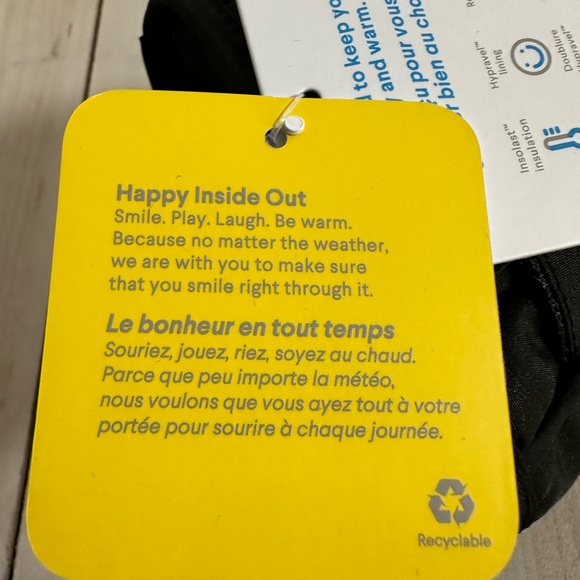 Women’s /Men’s Hot Paws snow gloves SZ S/M P/M adjustable wrist band NWTS BLK - Picture 5 of 7